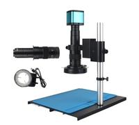 ZJFHEYUO Microscopio monocular Digital de 48 MP, 4K, 2K, USB, HDMI, VGA, Zoom Continuo, 130X, 180X, Montura C, Herramientas para reparación de teléfonos