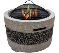 ZJFHEYUO Parrilla para Barbacoa con fogón para jardín, Parrilla para Barbacoa con fogón para Fiestas al Aire Libre con Estante para Parrilla, Parrilla para Patio, Calentador para