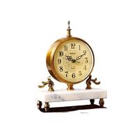 ZJFHEYUO Reloj de Escritorio Premium, Reloj de Mesa Decorativo, Reloj de Escritorio silencioso para Cocina, baño, Sala de Estar, Dormitorio, Oficina, Adecuado para la decoración