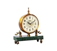 ZJFHEYUO Reloj de Escritorio Premium, Reloj de Mesa Decorativo, Reloj de Escritorio silencioso para Cocina, baño, Sala de Estar, Dormitorio, Oficina, Adecuado para la decoración