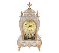 ZJFHEYUO Reloj de Mesa Vintage para decoración del hogar, Estilo Retro, silencioso, para Colocar Junto a la Chimenea, en el Dormitorio, la Sala de Estar o la encimera.