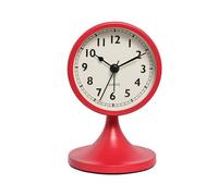 ZJFHEYUO Reloj Despertador de Cuarzo de Metal Retro para decoración del hogar, silencioso, con luz Nocturna para mesita de Noche, Reloj de Escritorio, decoración para encimera.