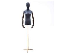 ZJFHEYUO Sewing Mannequin Coat Rack Adjustable Half Body Dress Form Female Mannequin Torso Body Mannequin Torso Clothing Display,with Head and Flexible Arm,for Skirt Wedding Gown