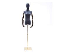 ZJFHEYUO Sewing Mannequin Coat Rack Adjustable Half Body Dress Form Female Mannequin Torso Body Mannequin Torso Clothing Display,with Head and Flexible Arm,for Skirt Wedding Gown