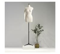 ZJFHEYUO Sewing Mannequin Dress Form Mannequin Torso with Adjustable Triangular Stand, Female Sewing Manikin Body with Detachable Arm for Clothing Display,A,88#