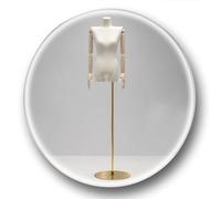 ZJFHEYUO Sewing Mannequin Female Mannequin Dress Form Torso, Display Mannequin Body with Wooden Arm, Adjustable Stand Tailors Dummy for Dress Jewelry Display,B,One Size