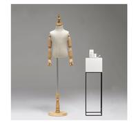 ZJFHEYUO Sewing Mannequin Kids Mannequin Adjustable Child Mannequin Body Torso for Sewing, Children Dress Form Manikin Body Display with Wooden Base, Fits All Kinds of Clothes,A,1
