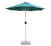 ZJFHEYUO Sombrilla de jardín para Exteriores de 2,7 m con manivela, mástil de aleación de Aluminio Engrosado y Tela recubierta de PU, Resistente al Viento.
