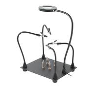 ZJFHEYUO Soporte de PCB para fijación, Placa de sujeción, Brazo de Plantilla, Clip para microscopio trinocular, Ayuda para Soldadura y reparación
