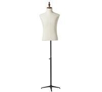 ZJFHEYUO Stores Studios Dress Model Adjustable Half Scale Female Clothing Forms Upgraded Superb Mannequin Miniature Off White Dumm,Without Arms-Tripod Base