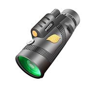 ZJFHEYUO Telescopio monocular 12x50 de Gran Alcance, Resistente al Agua, HD, para Caza, catalejo de Largo Alcance, 8000 m, Soporte para teléfono móvil y cámara.