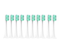 ZJgZmslcd Cabezales de cepillo de repuesto para Xiaomi Mijia T300/T500/T700 Sonic cepillo de dientes eléctrico con boquillas de cerdas suaves con tapas (10 verde)