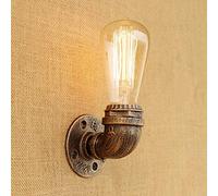 ZJHESXV Lámpara De Pared De Tubería De Agua Apliques De Metal Retro Vintage Lámparas Steampunk Industriales Rústicas para Loft Cafe Bar (Bombillas No Incluidas),Bronze3