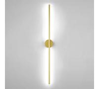 ZJHESXV Lámpara de Pared LED de Tira Larga, Tubo Lineal, luz de Pared Dorada, luz de Pared Interior, Accesorio de iluminación para tocador, Luces de Pared Doradas para Dormitorio, escaleras, Pasillo