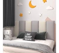ZJHESXV Paneles de Pared tapizados - Cabecero de Cama - Acolchado anticolisión 3D para niños con Autismo, Acolchado Suave con Esponja de Alta resiliencia (Azul Marino, 5 Unidades)