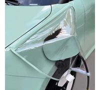 ZJHFDC Cubierta del Enchufe del Cargador EV para Hyundai Ioniq 6 2022, Cubierta Magnética Carga Vehículos Eléctrico Protectora Impermeable,D