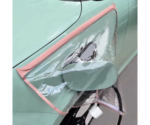 ZJHFDC Cubierta del Enchufe del Cargador EV para Mazda 2 1.5 M Hybrid, Cubierta Magnética Carga Vehículos Eléctrico Protectora Impermeable,C
