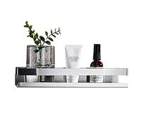 ZJHFFFGD Estante De Baño Estante De Ducha De Acero Inoxidable Sin Perforaciones Carrito De Ducha Montado En La Pared Autoadhesivo Antióxido para Inodoro Cocina,Cepillado,A1 Nivel 30cm