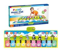 zjhukfmc Alfombra De Piano para Niños,Tapete Musical Infantil - Manta Musical Educativa con Múltiples Modos de Instrumentos para Niños y Niñas, Juguete Electrónico Interactivo