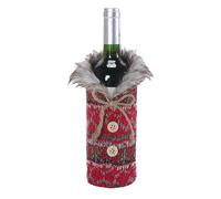 zjhukfmc Bolsas de Vino de Navidad, protección Suave para Tejer, de Seguridad para Botellas de Vino - para Amigos, Vacaciones, Festivales, Sala de Estar, Cocina, hogar, Bar, Tienda, Vacaciones