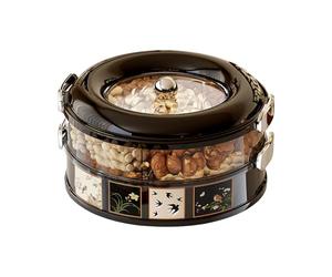 zjhukfmc Cajas para aperitivos, doble capa, 6 compartimentos, diseño de ancha, recipiente para aperitivos, organizador para familia, amigos, adultos, hombres, mujeres, cocina, hogar, interior