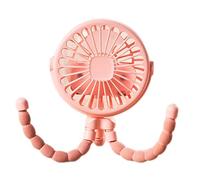 zjhukfmc Clip Para Ventilador De Cochecito Para Bebé,Ventilador portátil para cochecito de bebé para viajes,ventilador de pulpo portátil con rotación de 360° 3 Velocidades, para Cama, Asiento de Coche