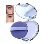 Zjhukfmc Crema facial mate de 10 g, polvo de fijación facial resistente al agua, crema de control de aceite de larga duración para climas húmedos, polvo de cara prensado de aceite