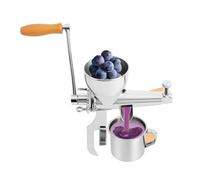zjhukfmc Extractor De Jugos De Masticación - Exprimidor Manual De Fruta De Acero Inoxidable Con Manivela - Exprimidor Lento De Prensado Para Uva Granada Espinaca Col Rizada - Caña De Verdura Hierba De