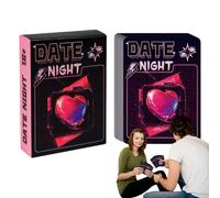 zjhukfmc Juegos de Pareja para Noche de Cita - Juego De Cartas con Preguntas para Parejas Y Conversaciones Profundas,Mazo de Relación con 50 Tarjetas Interactivas para Novios, Matrimonios y Parejas
