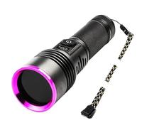 zjhukfmc Linterna Rastro Sangre | Linterna UV Para Rastreo De Manchas De Sangre Con Pantalla LCD,Luz De Observación De Senderos Recargable - Para Detección De Curado De Resina Hogar Camping Senderismo