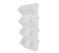 zjhukfmc Macetero de Pared Exterior 4 Piezas,57 * 24cm Plantador de jardín Vertical,PP Estantería Vertical Multinivel Decoración,Práctica y versátil,para Balcón Sala de Estar Patio Jardín