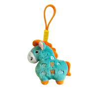 zjhukfmc Peluche de caballo de peluche, bonito colgante de muñeca de recuerdo, diseño de animal chino con cordón, para mochila, cumpleaños, Navidad, festival de primavera, , decoración del hogar