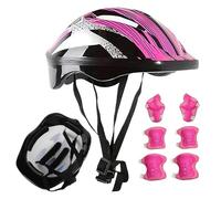 zjhukfmc - Protectores de skate infantil, protectores deportivos para casco antigolpes, coderas y rodilleras para skateboard, patinaje, esquí, bicicleta, snowboard de 3 a 10 años