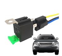 zjhukfmc Relé Automotriz - Tester De Base Con Fusible 12v/24v | Relés De 4 Pines 30 Amperios Para Modificación De Arnés De Cableado Ignífugos Y Estables,Para Camión Autocaravana Faro Compresor Bocina
