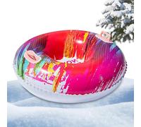 zjhukfmc Tubo de nieve inflable de 87 cm, trineo de nieve de invierno, tubos de nieve grandes para trineo, tubos de nieve resistentes con 2 asas para niños y adultos, familia, patinaje de invierno