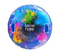 zjhukfmc Tubo de nieve inflable de 87 cm, trineo de nieve de invierno, tubos de nieve grandes para trineo, tubos de nieve resistentes con 2 asas para niños y adultos, familia, patinaje de invierno