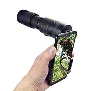 ZJHXPH Telescopio 1 Juego para Exteriores portátil HD de Alta Potencia telescopio 4k 10-300x40 mm súper telefoto Zoom telescopio monocular con trípode y Clip para Mo