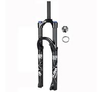 ZJIEDB Horquilla Bicicleta de montaña de 26/27,5/29 Pulgadas, suspensión, Recorrido de 160 mm, Ajuste de Rebote de Aire de 1-1/8", Bloqueo Manual Delantero Derecho, Freno de d