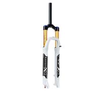 ZJIEDB Horquillas de suspensión de 26/27,5/29 Pulgadas, aleación de magnesio, 140 mm de Recorrido, Freno de Disco QR de 9 mm, Horquilla Delantera para Bicicleta de montaña, Color Blanco