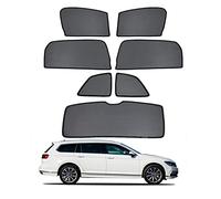 ZJIEX Parasol Coche Ventana Lateral Infantil para Passat B8 Variant 2016-2022 Parasol Ventana Cortinas Magnética Protección UV Solar para Bebé y Mascotas Negro,7PCS