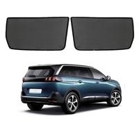 ZJIEX Parasol Coche Ventana Lateral Infantil para Peugeot 5008 P87 2017-2023 Parasol Ventana Cortinas Magnética Protección UV Solar para Bebé y Mascotas Negro,Rear-window-2PCS