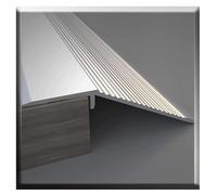 ZJIEX Perfil De Transición para Suelo con Desnivel, Tiras De Transición De Suelo, Tira De Borde De Aluminio, Altura De 20mm/ 40mm Tira De Umbral De Suelo (Color : L 90cm (3ft), Size : H 20mm (3/4in)