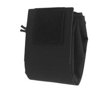 ZJIEYU Bolsa Táctica de Descarga, Bolsa de Reciclaje Plegable y Ligera | Tamaño Ultracompacto Cuando Está Guardada, Gran Versatilidad, Para Cinturones Con Sistema MOLLE(Black)