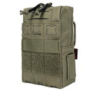 ZJIEYU Funda Táctica Molle, Funda Multiusos Pequeña, Riñonera Universal EDC Impermeable para El Cinturón, para Acampadas y Senderismo(Green)