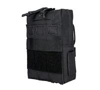 ZJIEYU Funda Táctica Molle, Funda Multiusos Pequeña, Riñonera Universal EDC Impermeable para El Cinturón, para Acampadas y Senderismo(Black)