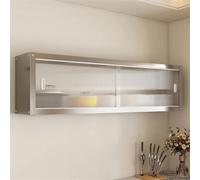 ZJIQOH Armario Metálico De Cocina con Puertas Correderas Transparentes | Unidad Mural Suspendida De Acero Inoxidable para Almacenaje | para Aseo, Dormitorio, Ducha y Soporta(70x 30 x 40 cm)
