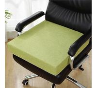 ZJIQOH Cojines Sillas En Espuma Viscoelástica Extra Grueso y Cuadrado, Cojín Elevador Lavable y Extraíble, para Sillón Comedor Interior Jardín Cocina Oficina(Light Green,40 x 40 x 8 cm)