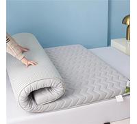 ZJIQOH Topper Viscoelásticos Altura 8cm Firme y Confortable, Colchón Futon Japones Enrollables Portátil, para Matrimonio, Viajes, Tatami, Suelo, Camping(Gray,70 x 180 x 8 cm)
