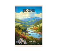 ZJIXAOSD Boone Appalachian Trail Travel National Parks North Carolina Art Great Smoky Mountains Nature Canvas Modern Poster Wall Art Prints - Pinturas para sala de estar o dormitorio, 30 x 45 cm