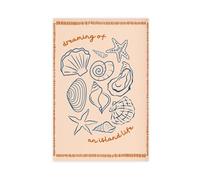 ZJIXAOSD Dream Island Life Shell Coast Tropical Beach Quotes Preppy Ocean Summer Vibes lienzo moderno póster para pared, pinturas para sala de estar, dormitorio, decoración de 20 x 30 pulgadas (50 x